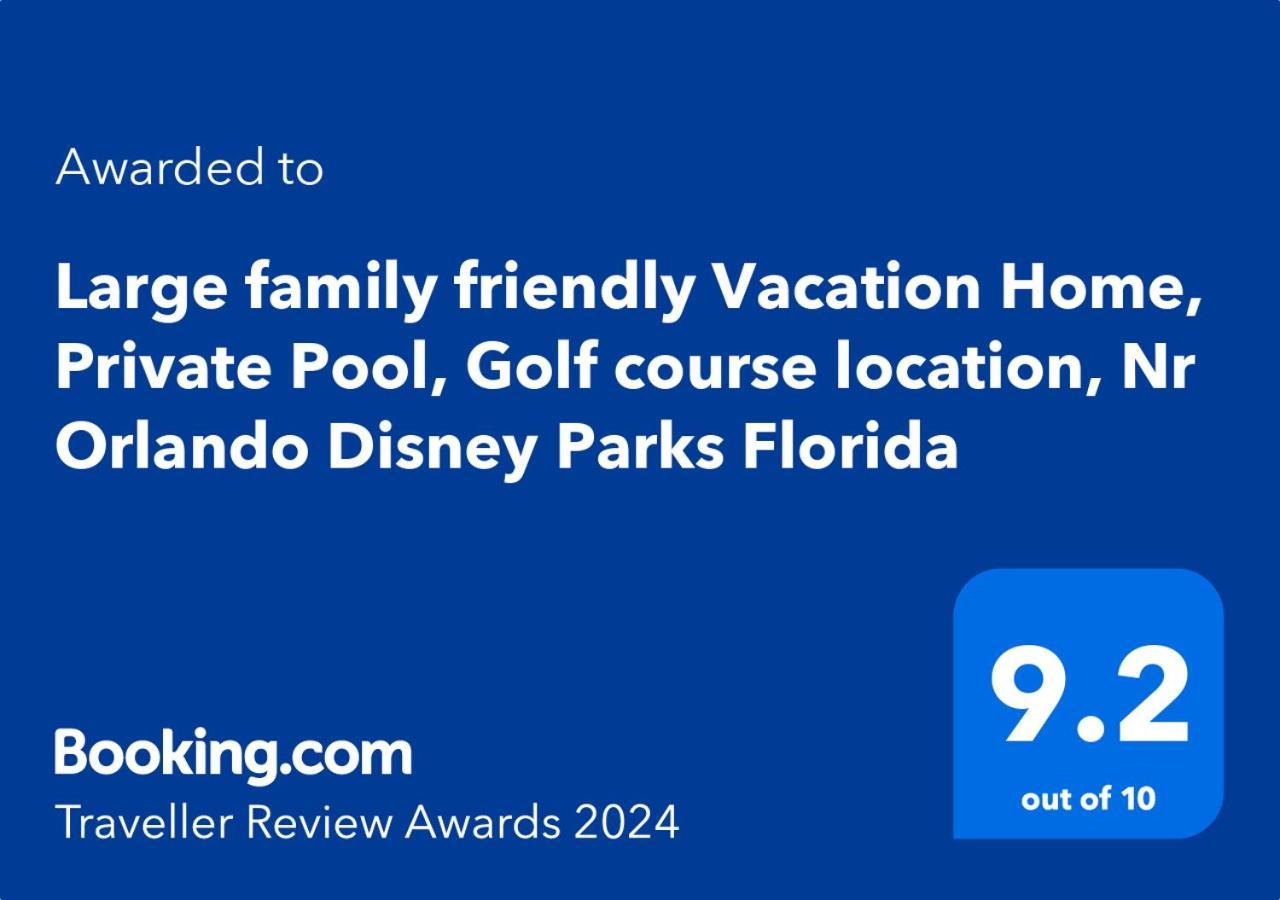 Large Family Friendly Vacation Home, Private Pool, Golf Course Location, Nr Orlando Disney Parks Florida Davenport Ngoại thất bức ảnh
